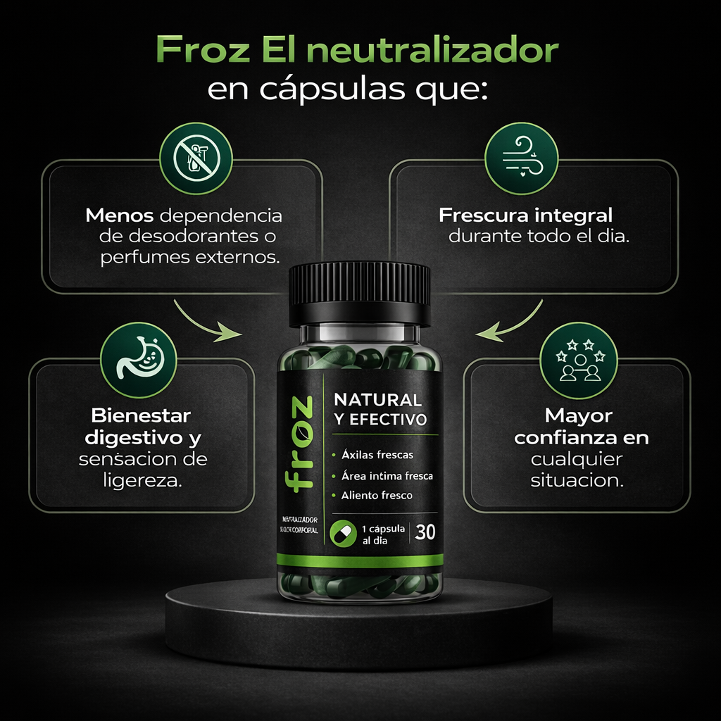 Froz | Neutraliza el olor corporal desde el interior