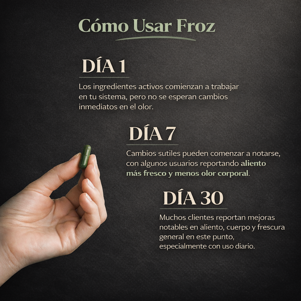 Froz | Neutraliza el olor corporal desde el interior