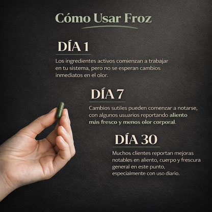 Froz | Neutraliza el olor corporal desde el interior